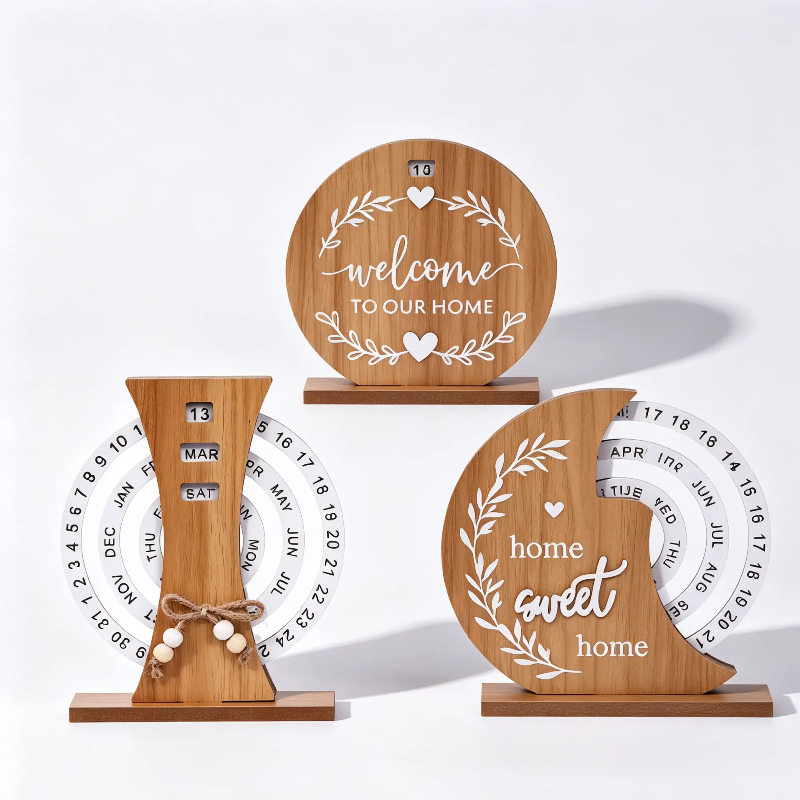 Wooden Creative Calendar Perpetual Calendar
